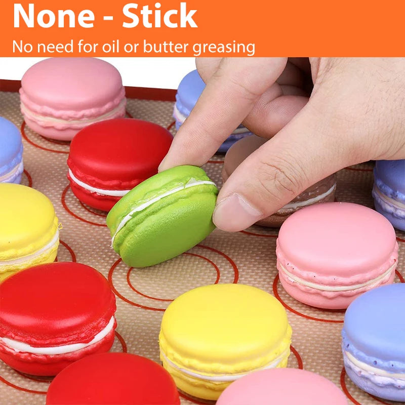1PC Silicone Baking Mat for Oven, Reusable Non Stick Heat Resistant Bakeware Sheets Liner, Baking Tools for Cookie Macaron Bread