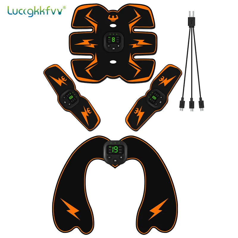 Smart EMS Wireless Muscle Stimulator – Electric Abdominal Trainer, Body Slimming & Weight Loss Massager Stickers