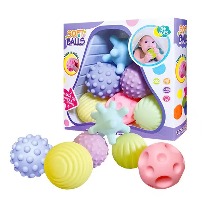 6Pcs Soft Rubber Kneading Ball