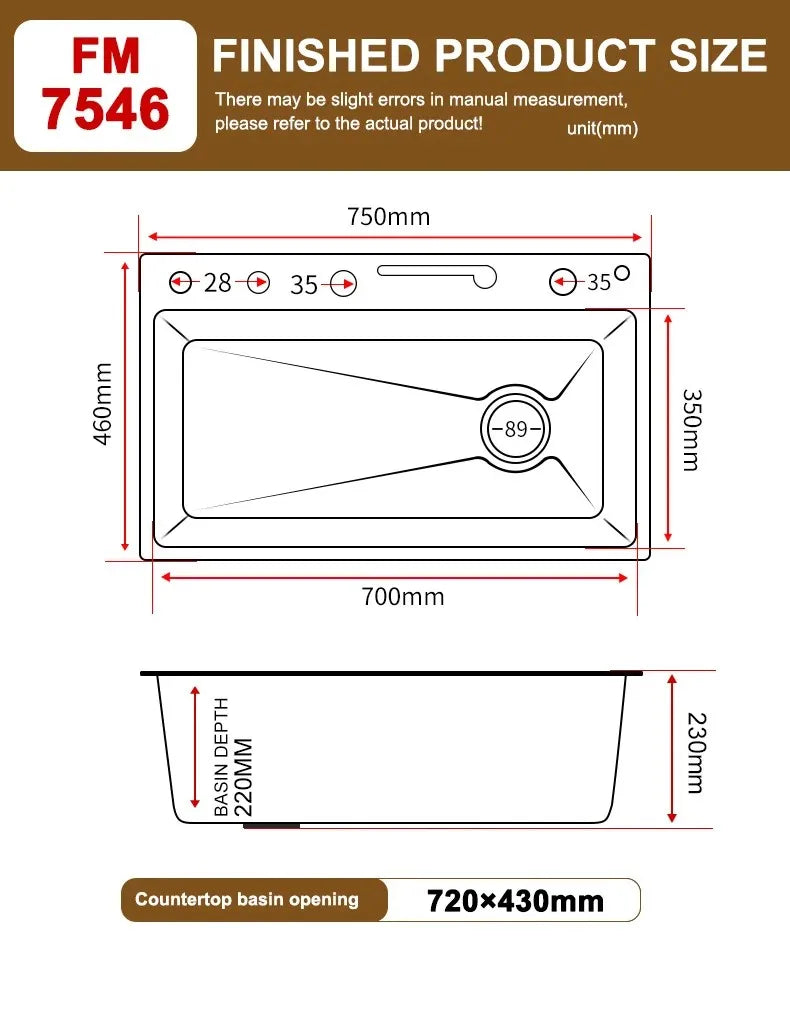 Stainless Steel Kitchen Sink With Waterfall Extra Large Single Bowl Digital Display Multifunctional Dishwashing Sinks