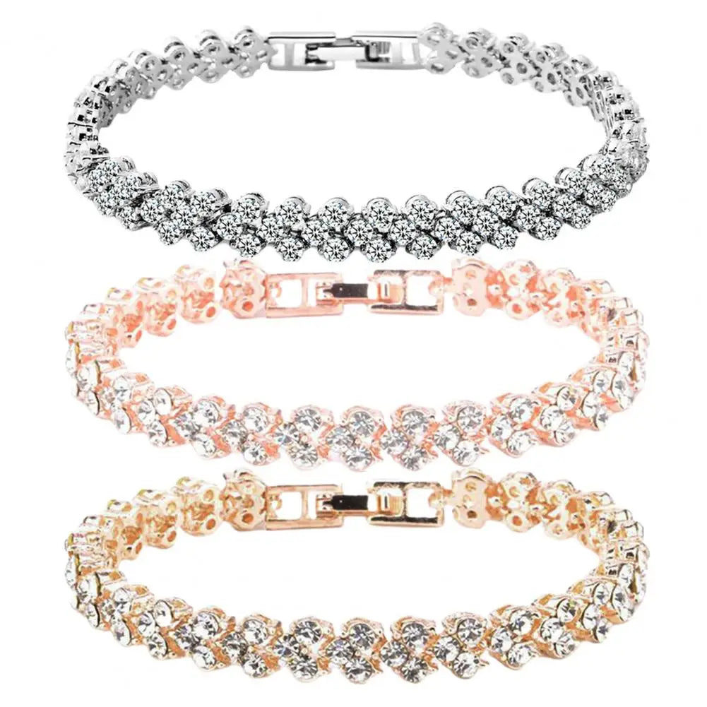Cubic Zircon Rhinestone Elegant Bracelet