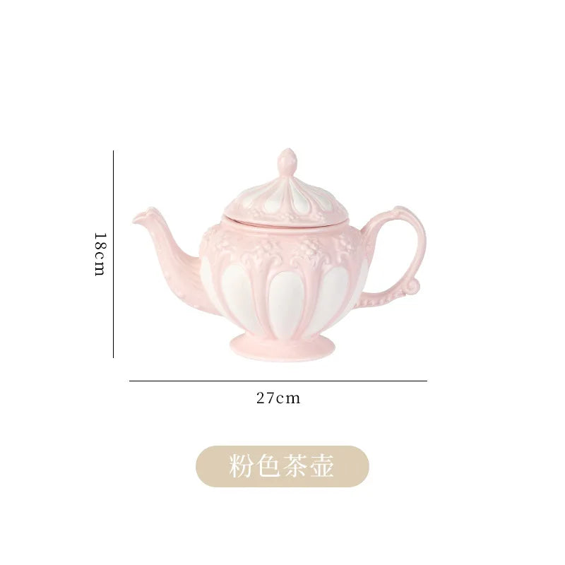 European Retro Coffee Cup & Saucer Set