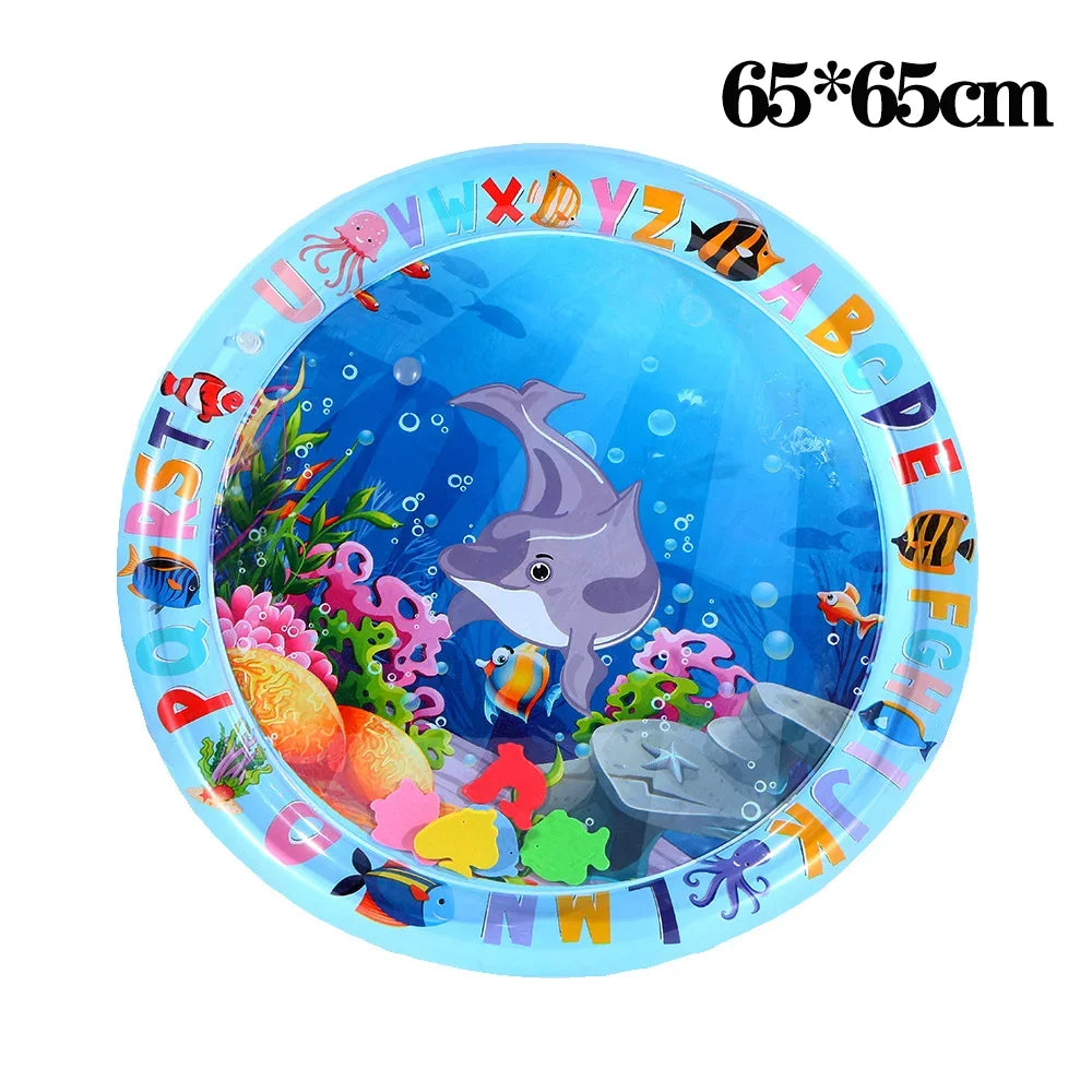 Pet Water Play Mat Cat Water Sensory Play Mat Baby Water Absorbent Play Mat Swimming Ring Crawling Mat Thickened Cat Toys
