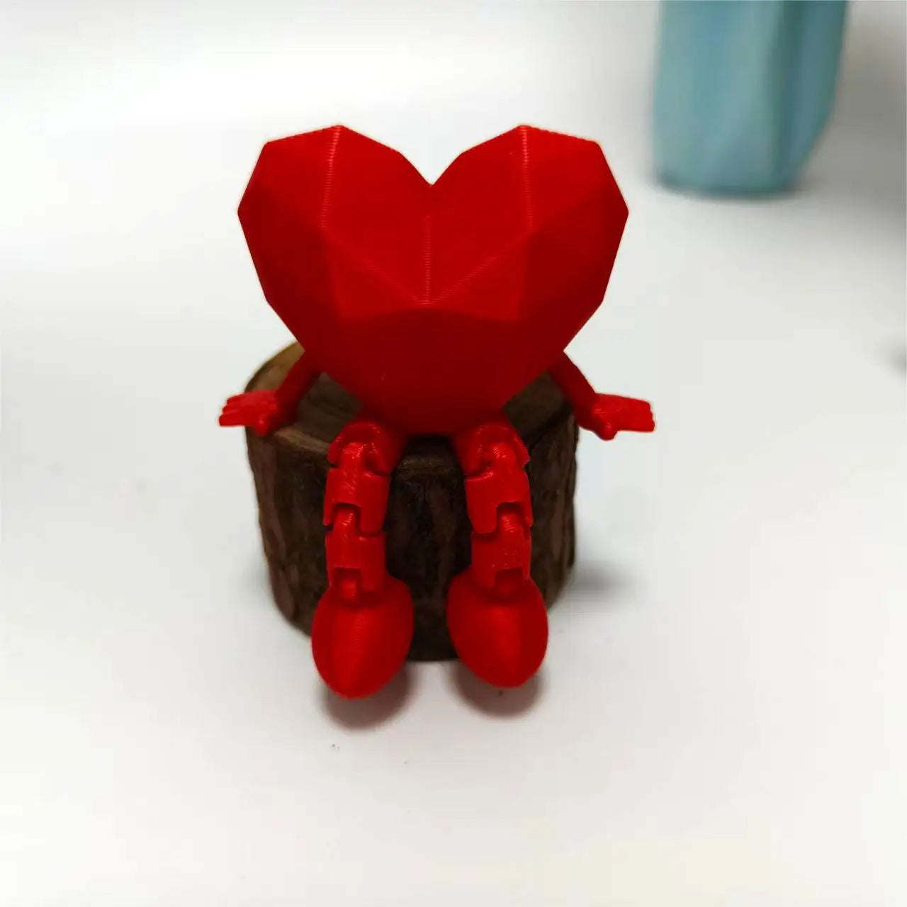 3D Printed Heart Ornament Desk Accessiories Wedding Party Decorations Romantic style Movable decoration Statue Holiday Gifts