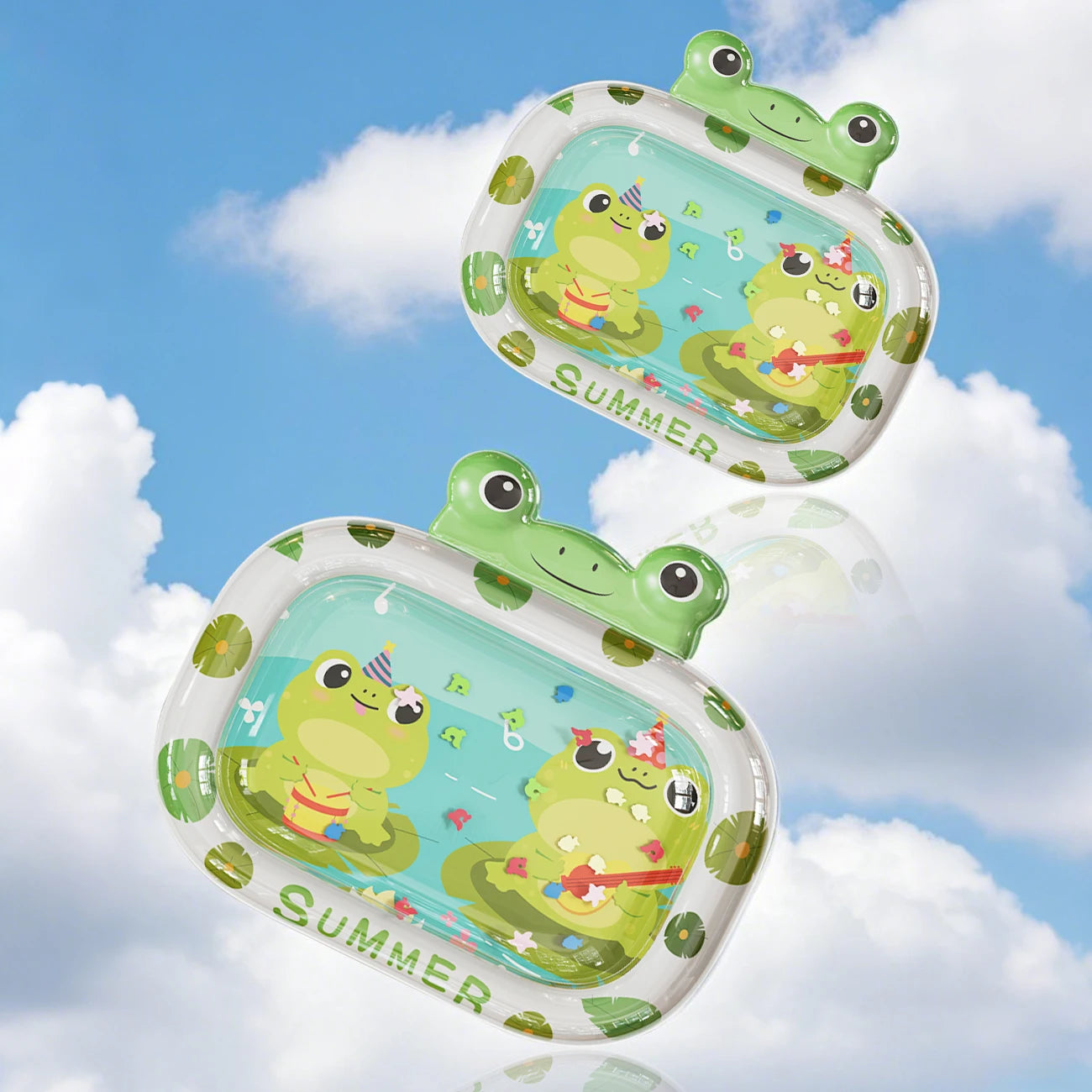 1 Pc Water Play Mat, PVC Inflatable Tummy Time Mat, Water Pad, Early Learning Development Activity Mat