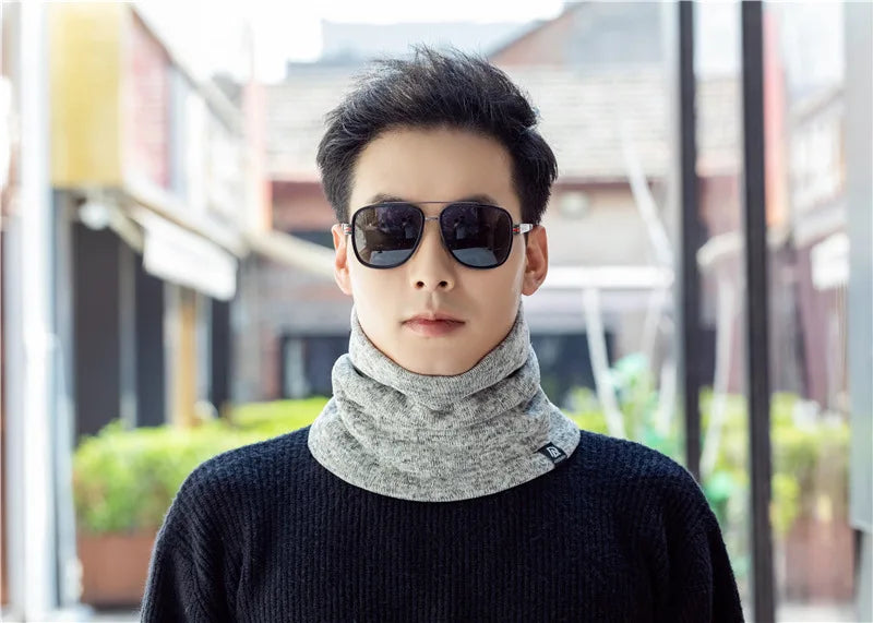 Unisex Solid Cashmere Ring Scarf