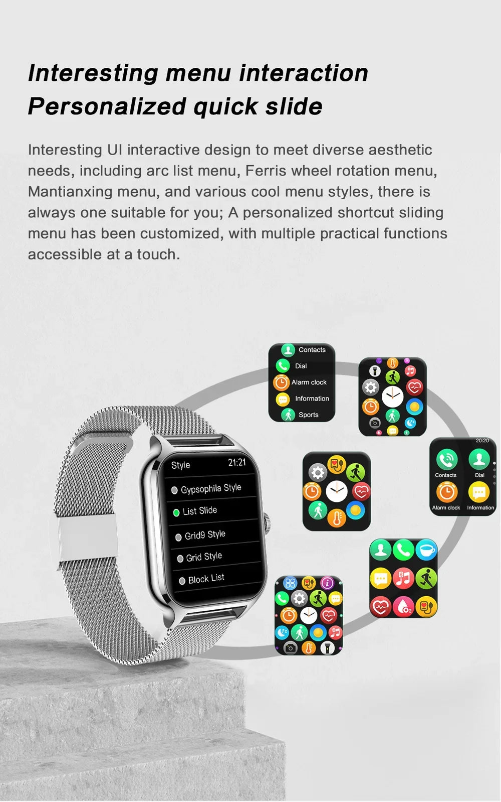2025 Smart Watch Women 2.01" Full Touch Screen Heart Rate Tracker Bluetooth Call Waterproof Sport Smartwatch Men for Android IOS