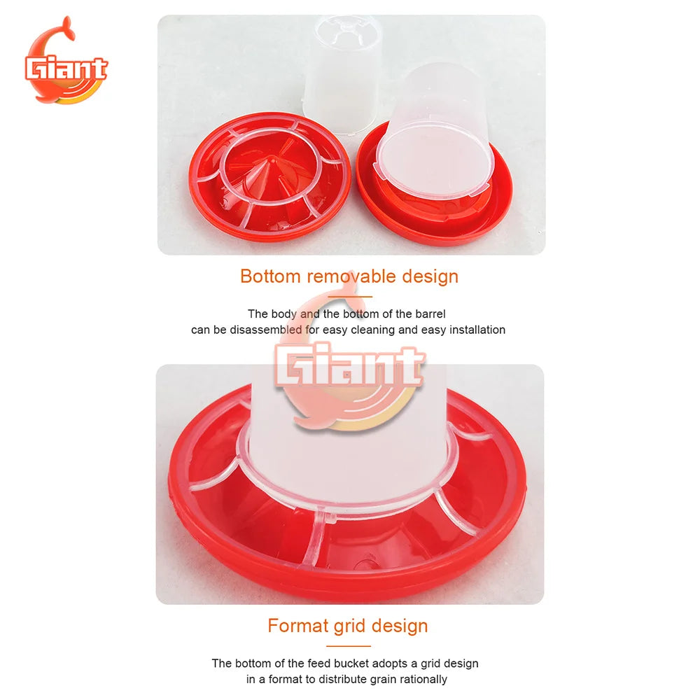 Chicken Chick Feeder & Waterer – Manger Grid Design for Easy Feeding and Drinking