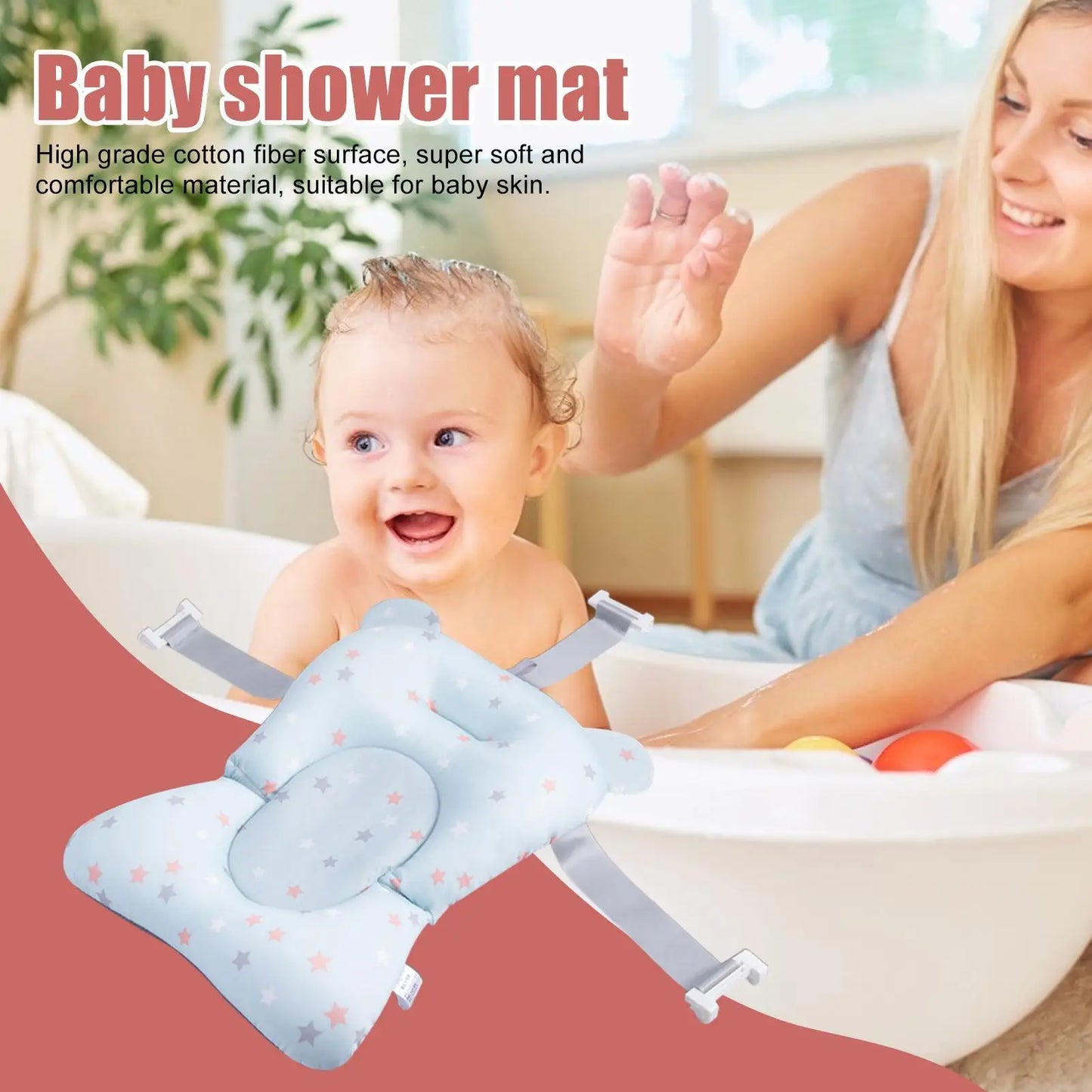 Baby Bath Tub Shower Cushion Newborns Support universal Portable quick-dry Foldable Baby mat Floating Pad Ajustable Bathtub Pad