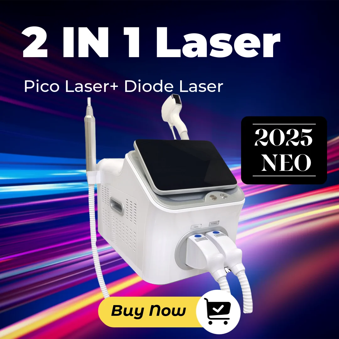 Professional 2 IN 1 Diode Laser 4000w Hair Removal Machine