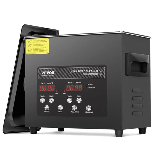 3L Ultrasonic Cleaning Machine with Basket Heater Timer 120W for Jewelry Dental Tools