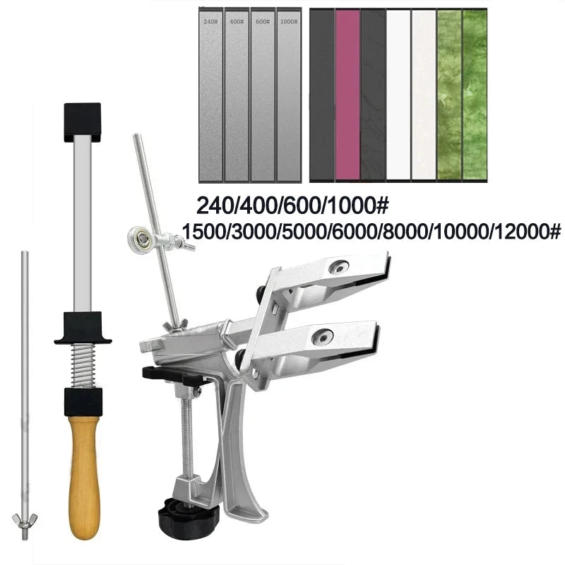 Professional Knife Sharpener Aluminum alloy Fixed Angle Sharpener Diamond Stone Whetstone Kitchen Tools Sharpen Machine Knives