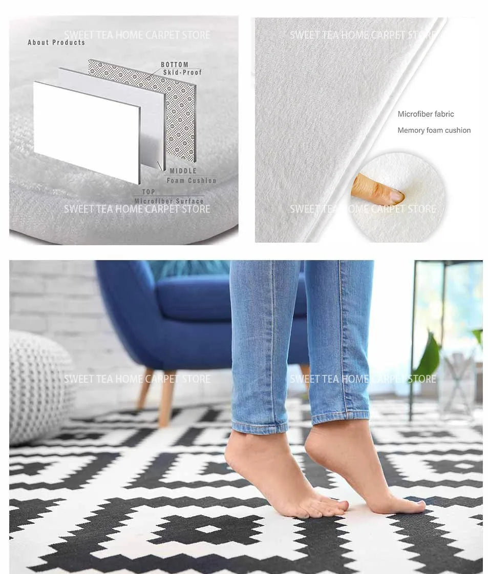 Nordic Light Luxury Living Room Rugs Modern Simplicity Style Bedroom Carpet Room Decor Non-slip Floor Mats Big Size 200x300