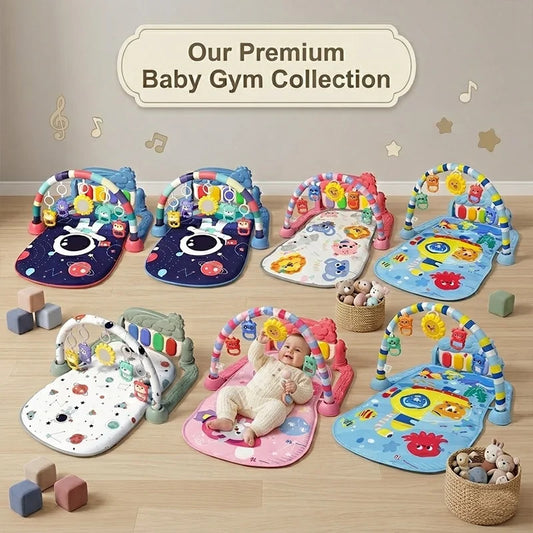 Baby Piano Music Mat Activity Gym Musical Keyboard Crawling Game Pad Early Educational Toys for Infant Newborn 0 36 Months