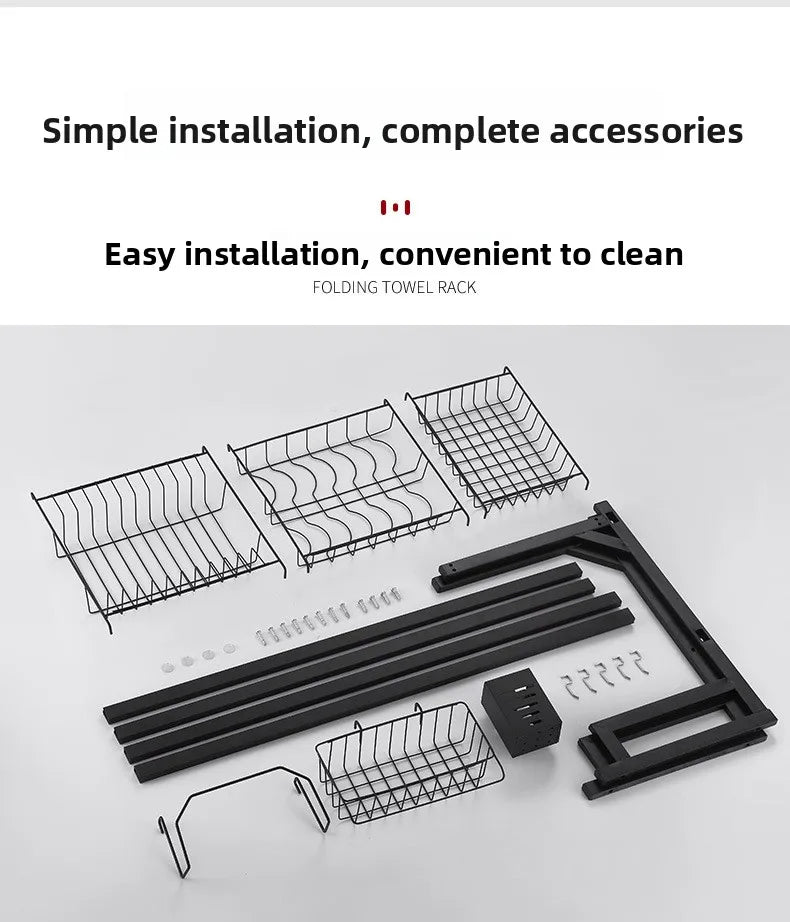 Kitchen Sink Multi-Function Rack Dish Drainer Plate Bowl Storage Shelf Countertop Home Use Organiser Utility Rack Shelf
