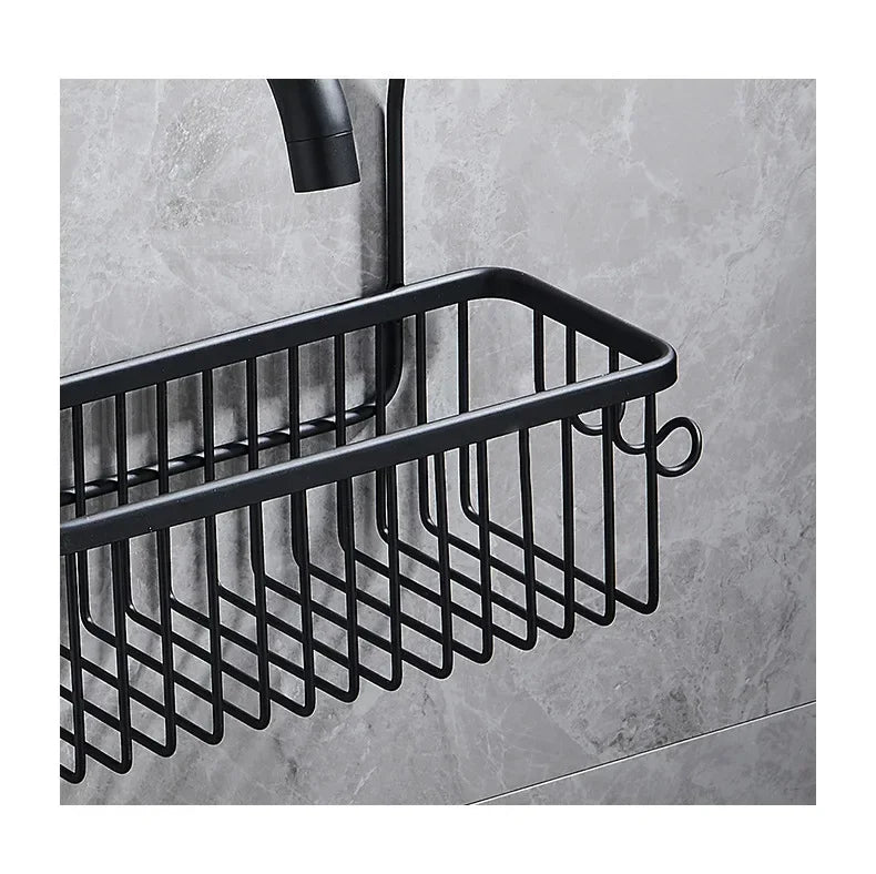 Convenient Toilet Shower Rack with No Drilling Installation Bathroom Storage Basket for Shower Room and Bath Products