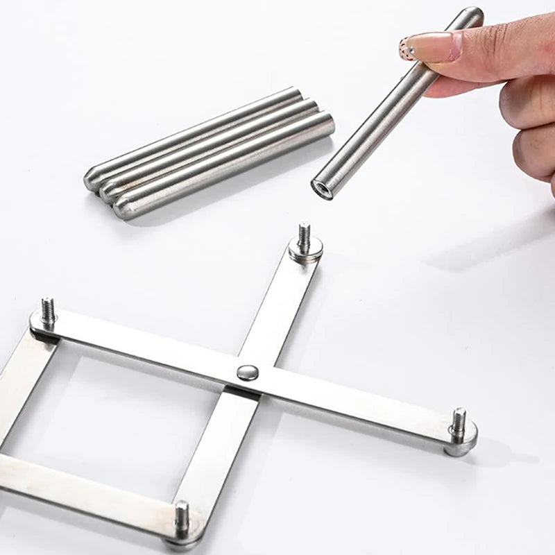 Pot Lid Rack Pan Lid Organiser Retractable Foldable Stainless Steel Plate Dish Holder Shelf Tableware Storage Kitchen Gadgets