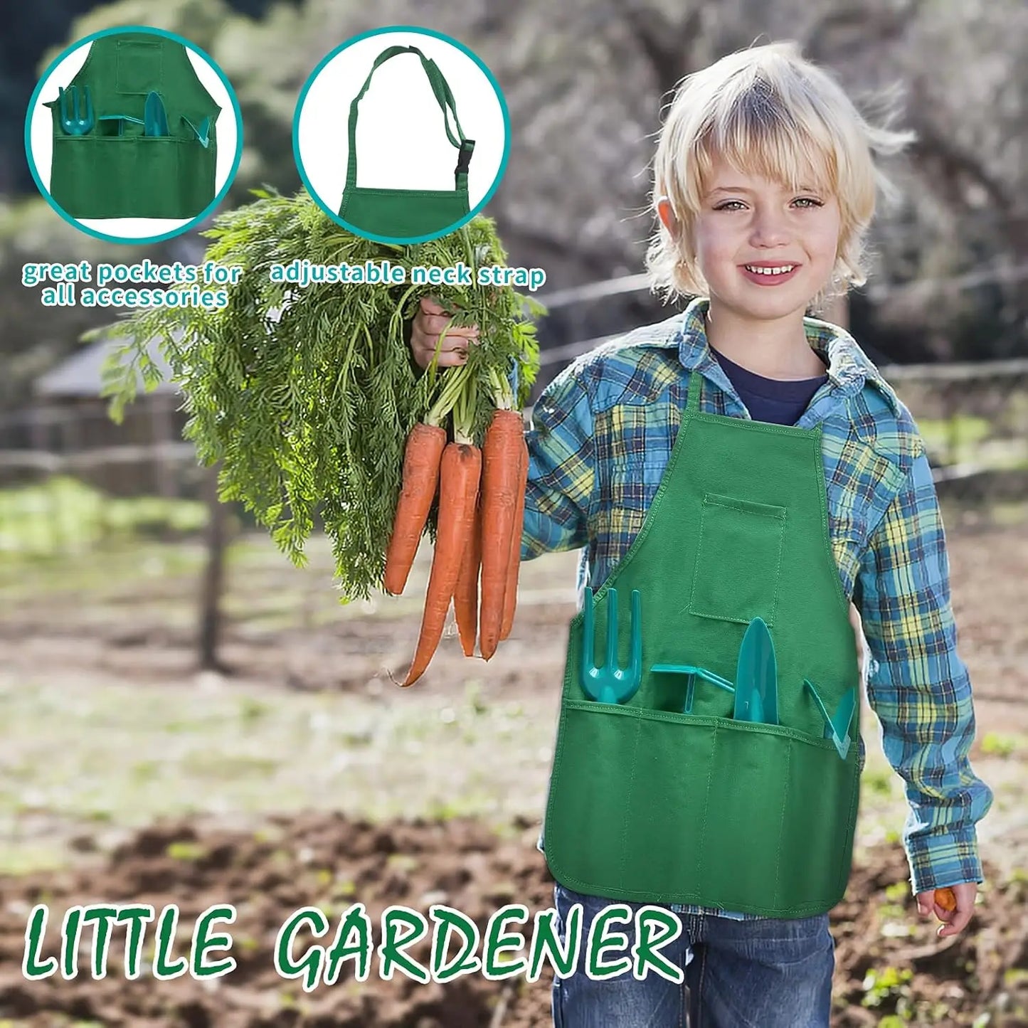 Gardening Tools Outdoor Toys Set Backyard Play Family Roles-Play Game Pretend Play Kids Toy for Boys Girls Children's Day Gifts