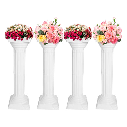 European-Style White Pillar: Elegant Decor for Weddings and Gatherings, Enhancing Charm and Romance