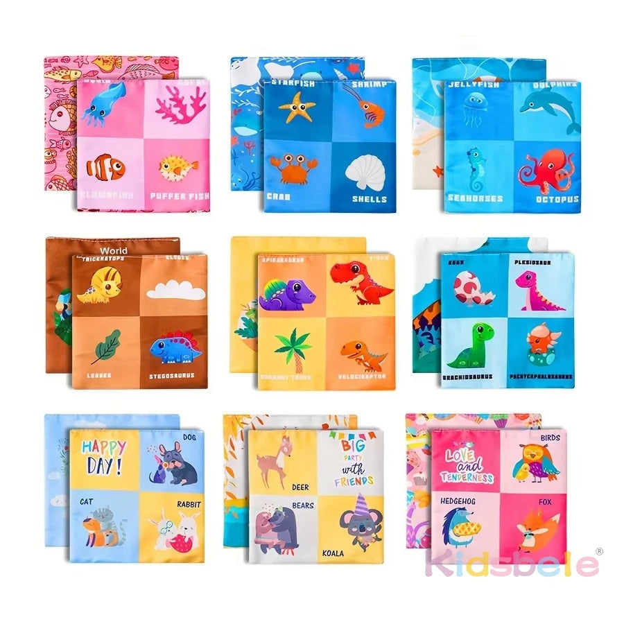 Montessori Tissue Box Toy for Baby Soft Pulling Cloth Sensory Fine Motor Skills and Calm Play for Toddlers Travel Stroller