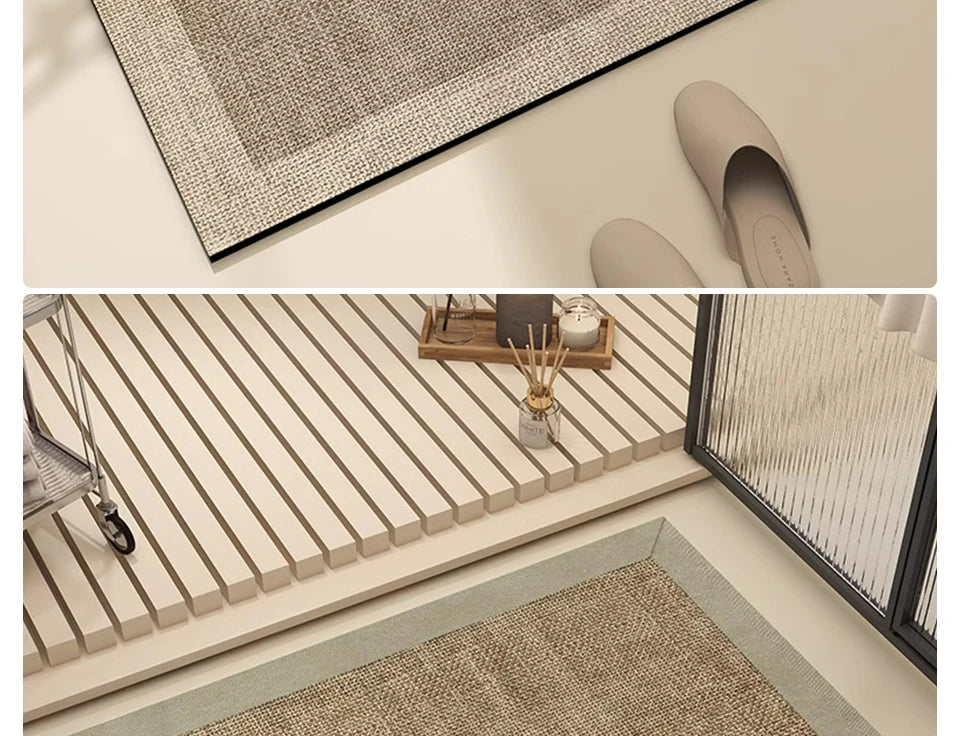 Bathroom Mat Absorbent Floor Mats Bath Carpet Soft Diatom Mud Non-slip Rug Toilet Doormat Entrance Door Tappeto Bagno Alfombra