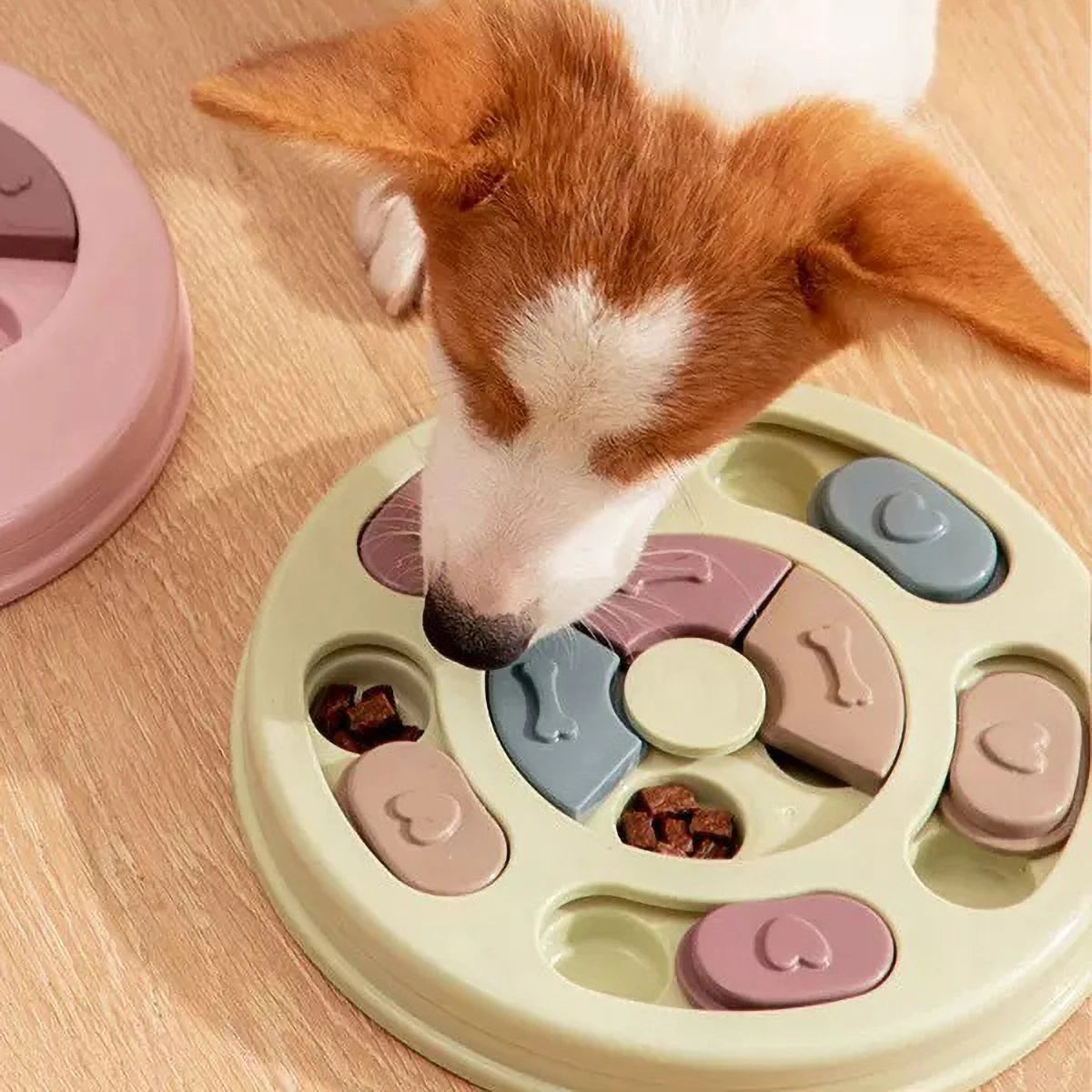 14 Compartments Pet Food Carousel Slow Feeder