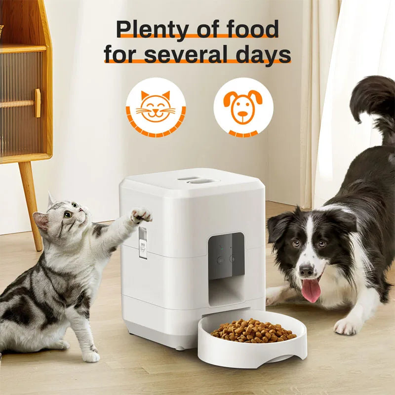 Smart Pet Feeder WiFi Version Timed And Quantitative Automatic Pet Food Distributor Smart Pet Feeder Automatic Feeders.