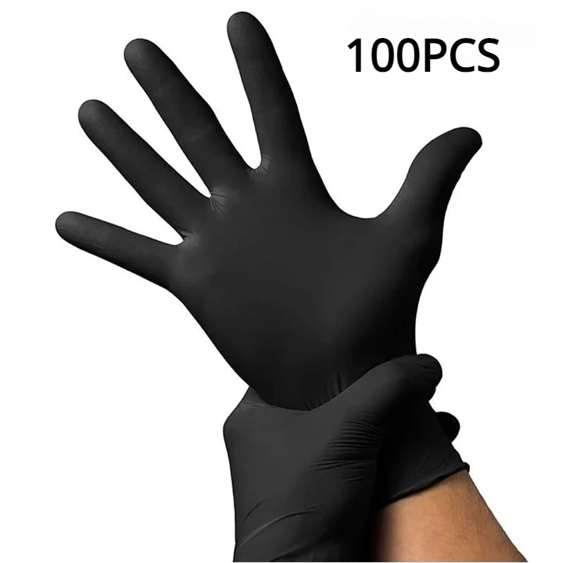 Black Nitrile Disposable Gloves