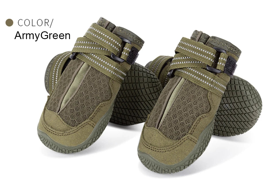 Winhyepet Dog Shoes Warm 4PCS Boots Waterproof Anti-slip Pet Wear for Walking Traveling Protecting Feet High Quality Dogs Shoes