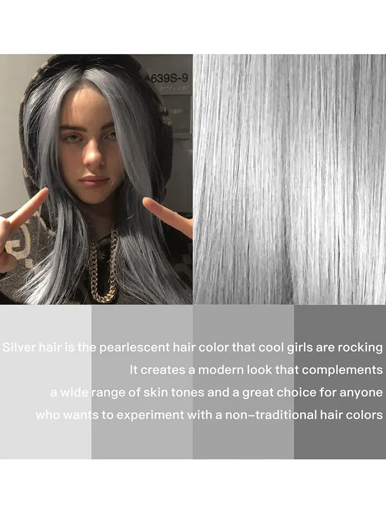 13x6 Straight Grey Lace Front Wig Human Hair Pre Plucked Remy Brazilian Silver Gray Lace Frontal Wig Body Wave Human Hair Wigs
