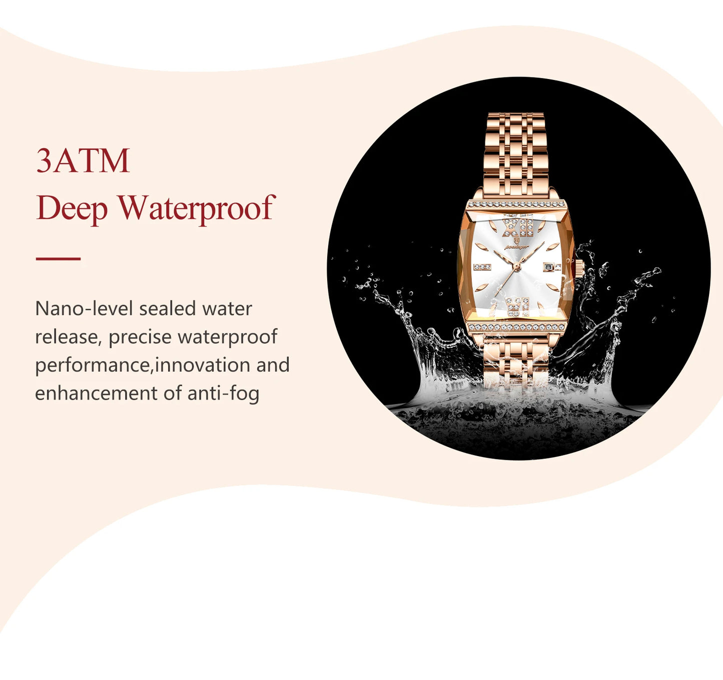 POEDAGAR Top Exquisite Woman Watches High Quality Date Fashion Waterproof Ladies Watch Stainless Steel Women's Quartz Wristwatch
