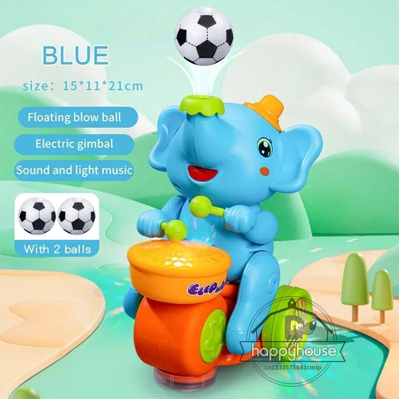 Musical Walking Elephant Drummer Toy