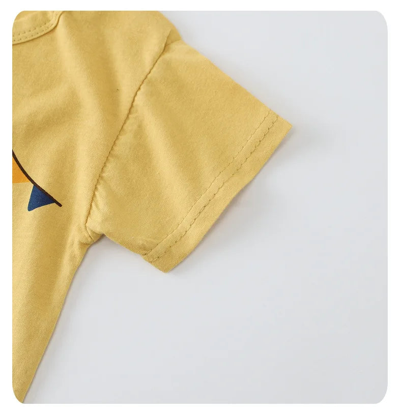 Infant Toddler Crawling Clothes Cotton Summer Boys Girls Thin Baby Short Sleeved Romper Suit Children's Onesie
