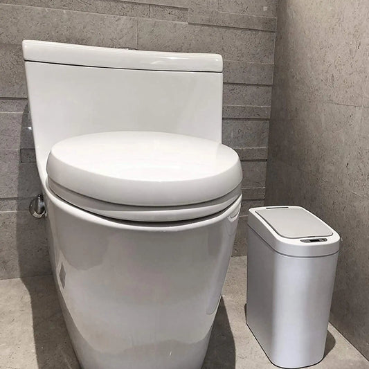 1.85 Gallon Plastic Motion Sensor Bathroom Trash Can for Next to the Sink or in the Shower