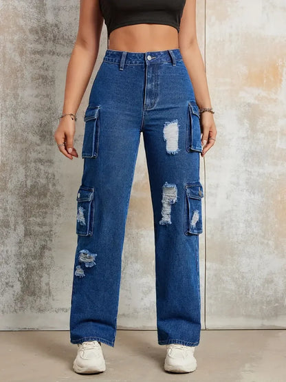 American Retro Punk Style Jeans