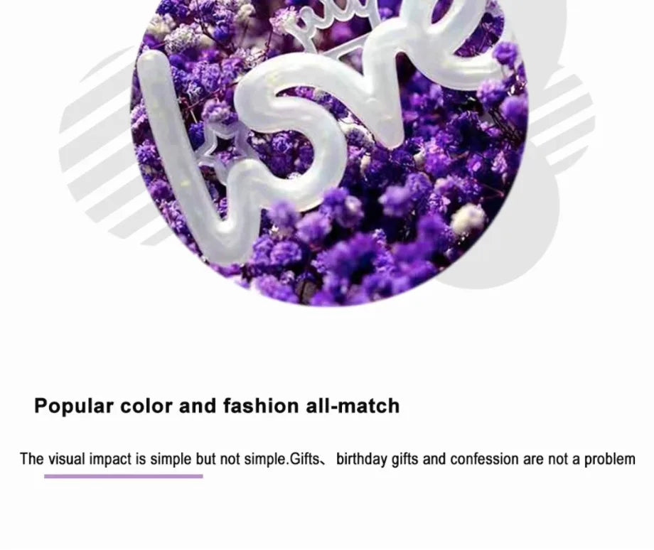 LED Love Luminous Lamp Romantic Confession Night Lights Happy Birthday Wedding Valentine Decoration Lamp Festive Party Supplies