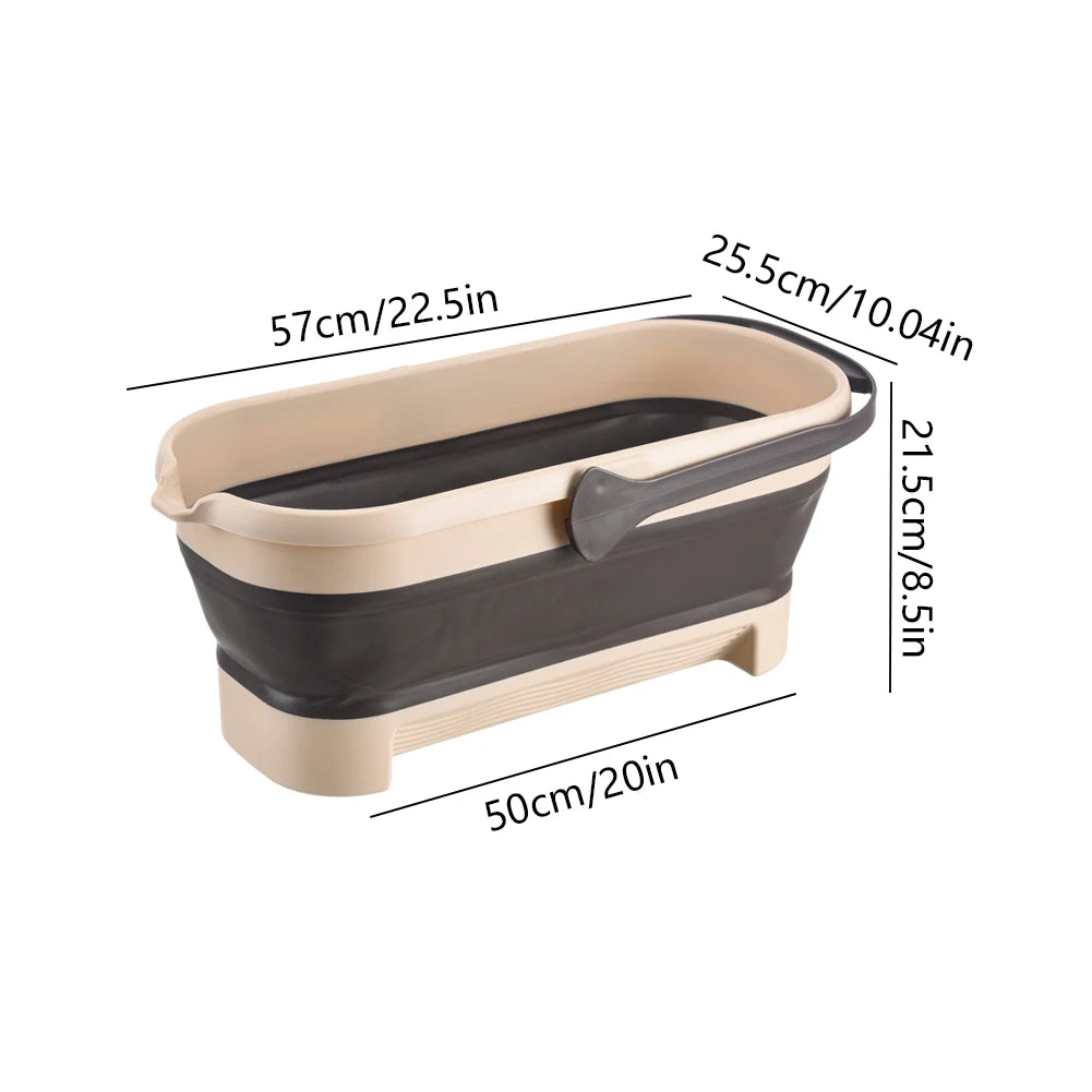 Portable Folding Collapsible Bucket With Handle