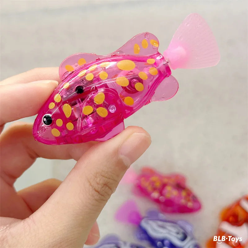 Children’s Electronic Bath Toy – Light-Sensing Swimming Fish Interactive Toy for Kids