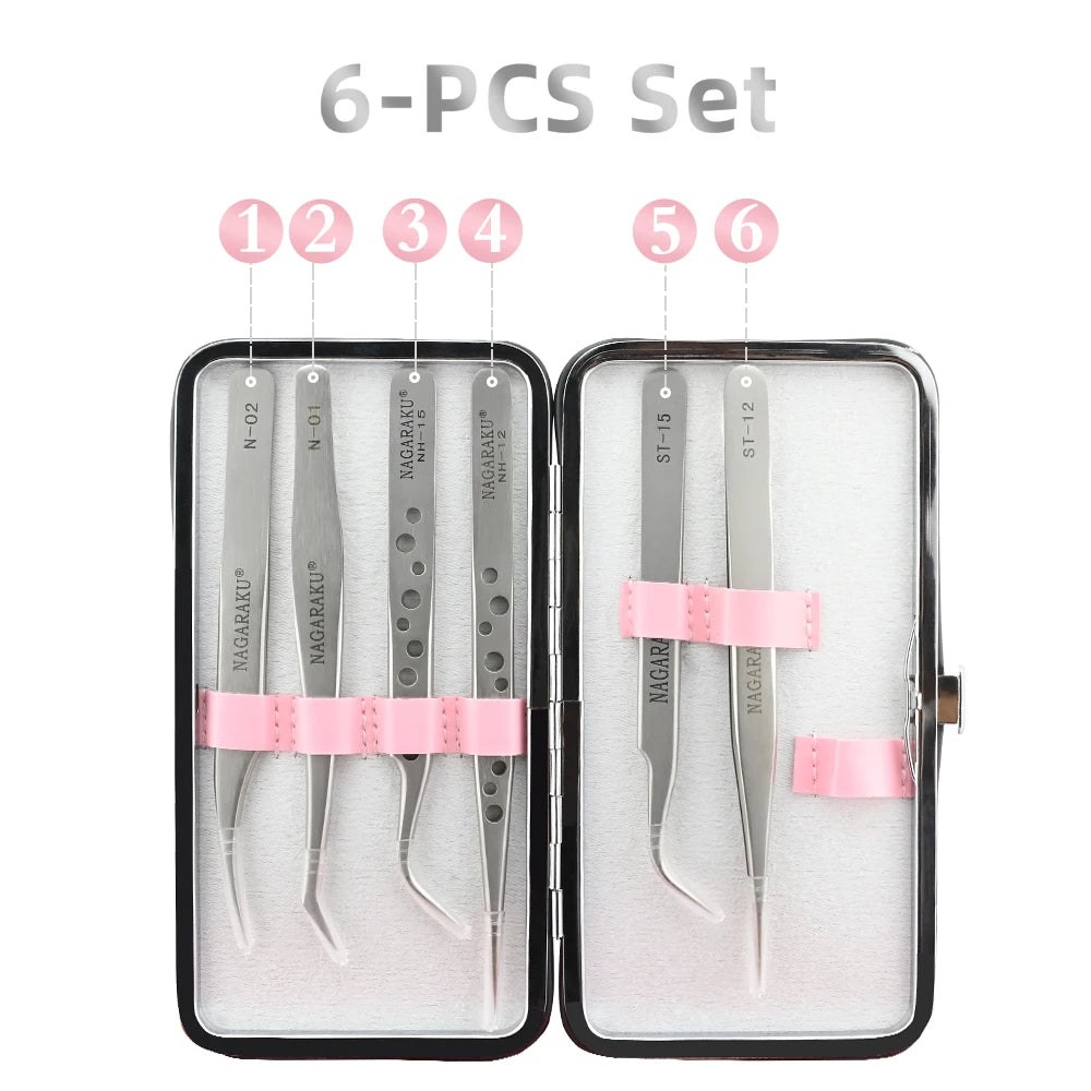 Makeup Eyelashes Tweezers Storage Container