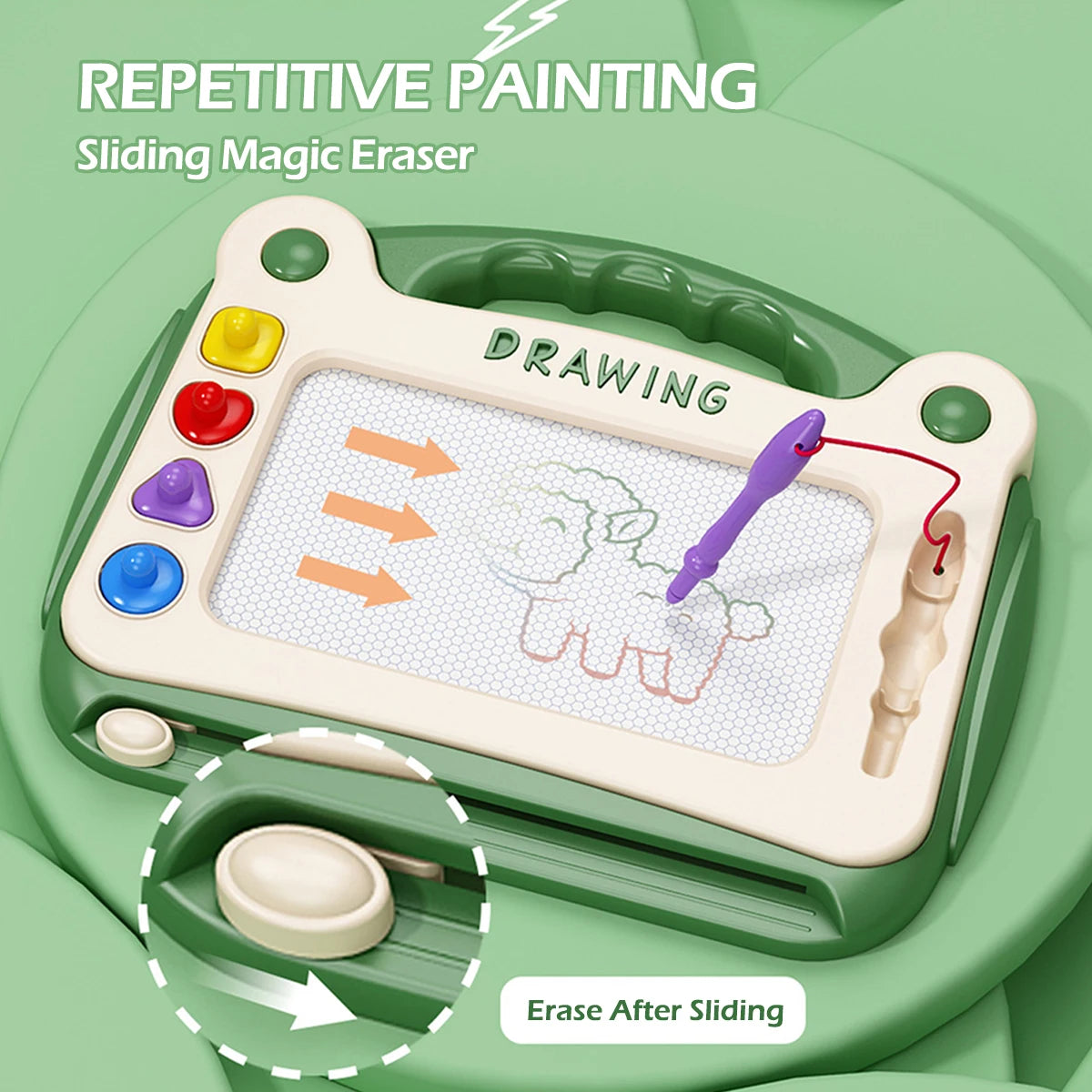 Children’s Magnetic Drawing Board – Color Writing and Graffiti Art Toy for Boys and Girls