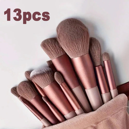 13pcs Makeup Brush Colour Set