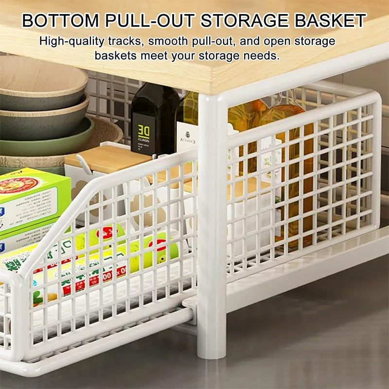 Kitchen Countertop Organiser – Multi-Use Storage Shelf for Microwave, Coffee Machine &amp; More
