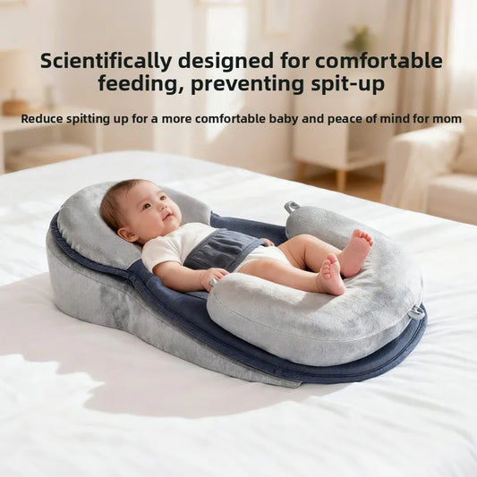 Baby Ramp Pillow, Seat Cushion, Wedge Pillow, Anti-Reflux Support, Newborn Nursing Pillow, Infant Anti-Spit-Up Pillow