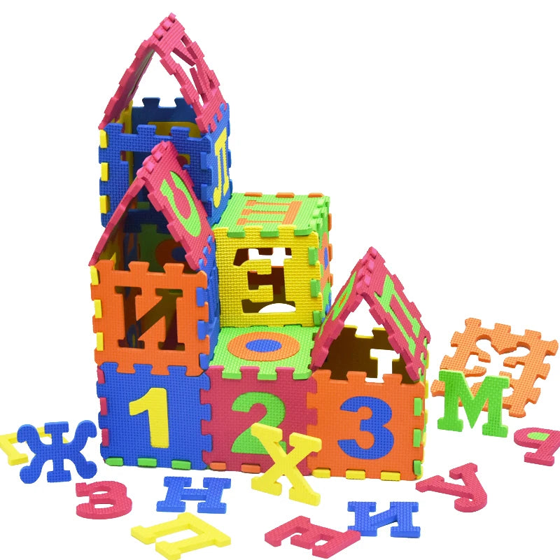 Big/Small size Kids baby play mat puzzle mats carpet rugs babies  Russian language EVA s 3D DIY soft toys for kid