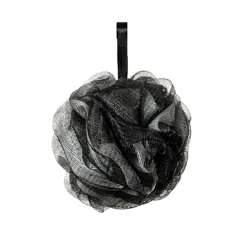 3PCS Exfoliating Flower Scrubber Body Brush Mesh Ball Puff Sponge Bath Shower