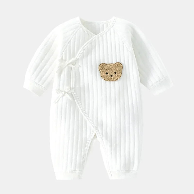 Bear Newborn Baby Clothes New Born Baby Jumpsuit for Boys Girls Cotton Toddler Rompers with Hat Bebe Outfits One-Piece Pajamas