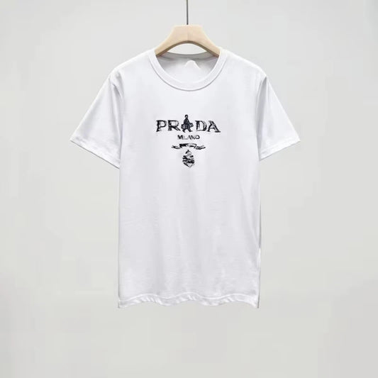 American Puppie Shuai 100  Cotton Printed Short-sleeved T-shirt Young Men and Women's Summer Brand Street Loose Half Sleeve