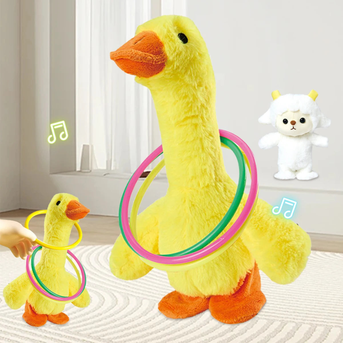 Electric Plush Toys, Talking Repeat Dancing Walking Duck Panda Rabbit Dog Sheep, Early Education Toy Gifts for Kids