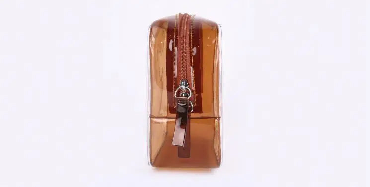 Transparent PVC Waterproof Zipper Makeup Cosmetic Bag