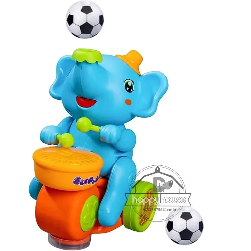 Musical Walking Elephant Drummer Toy